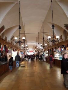 Inside Krakow Cloth Hall
