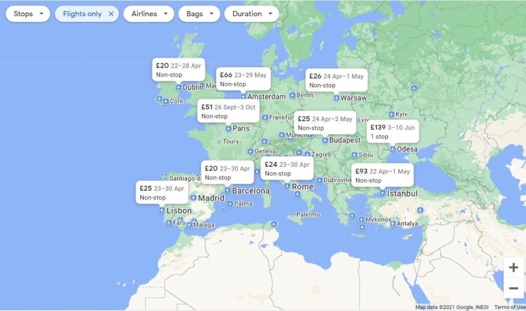 google flights image