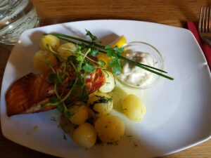 Traditional Swedish Salmon meal