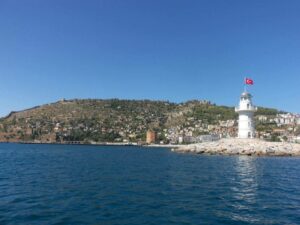 Alanya view of lighthouse