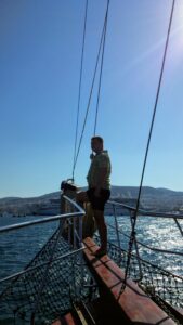 On the boat