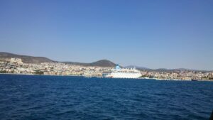 View of Kusadasi from the sea