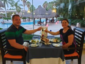 Hotel Grand Riviera Princess dinner