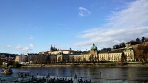 Boat trip on the Vltava river