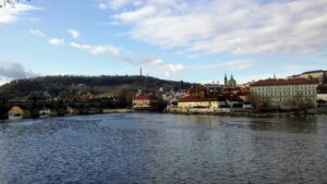 Boat trip on the Vltava river