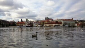Boat trip on the Vltava river