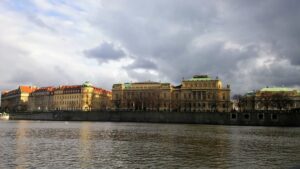 Boat trip on the Vltava river