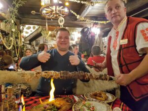 Huge skewer at Obetsanova Mehana