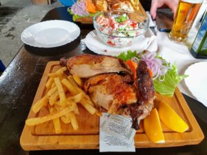 Roasted chicken at Bla Bla
