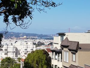 View from Russian Hill of Golden Gate