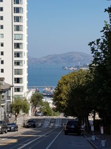View from Russian Hill of Alcatraz