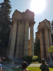 The Palace Of Fine Arts columns