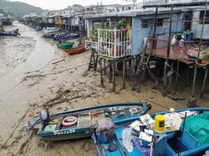 Tai O fishing village boats