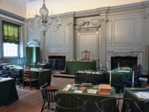 Independence Hall where the constitution was signed