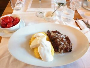 Lamb and mamaliga