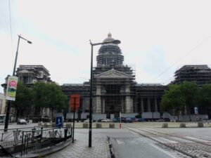 Law Courts of Brussels view