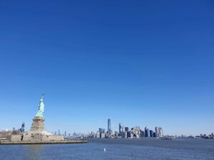 Statue of Liberty and NY view