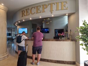Reception - hotel Malibu Mamaia