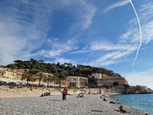 Castle of Nice from the beach