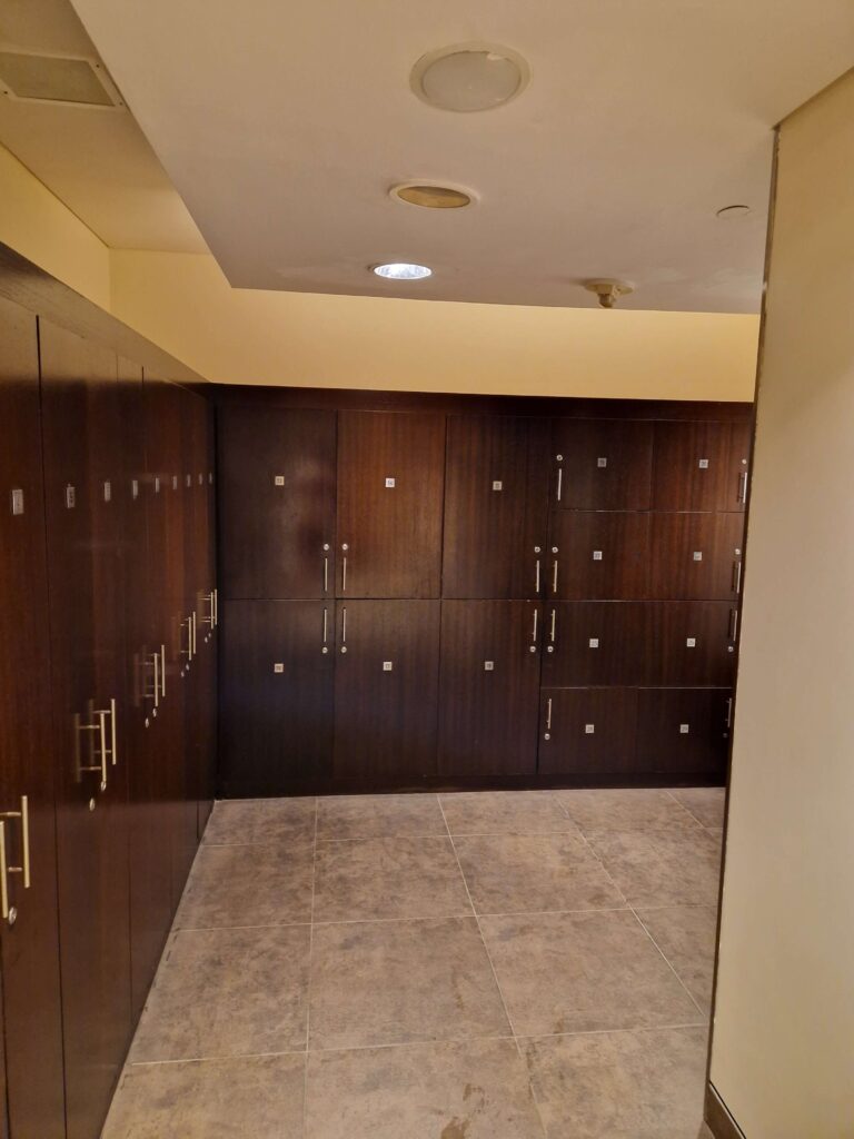 Lockers at Spa Club