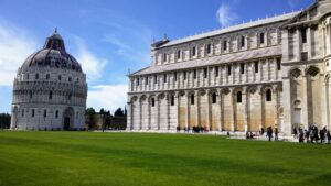 Pisa Baptisery view