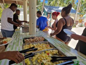 Lunch at Saona Island