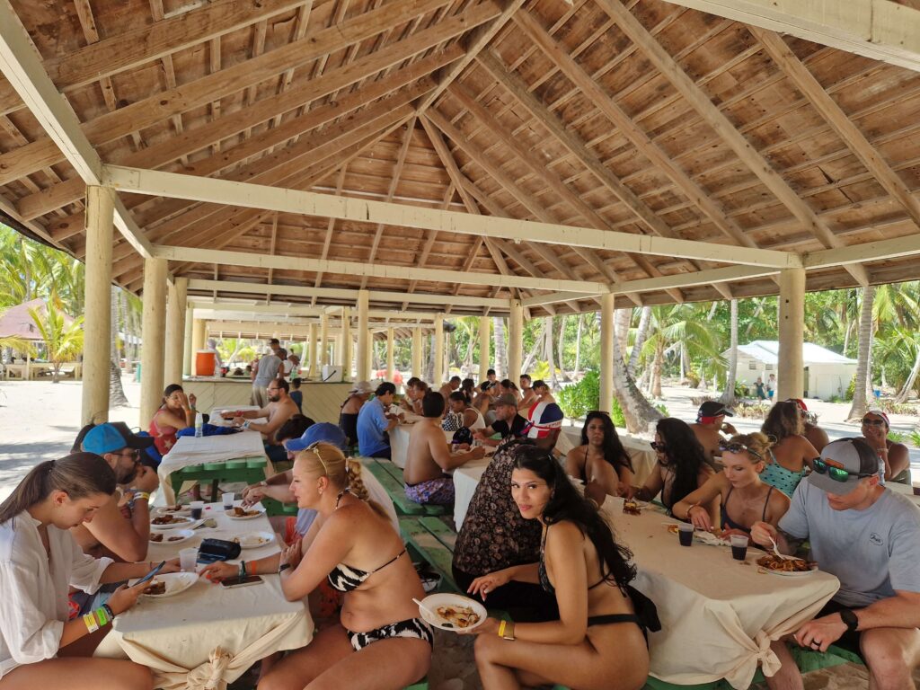 Lunch place at Saona Island CheckinAway