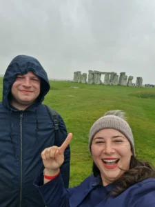Stonehenge view behind