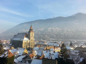 Brasov church view