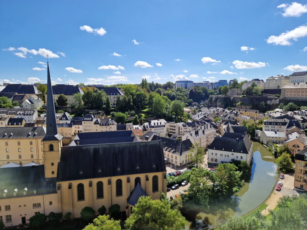 Luxembourg view from above