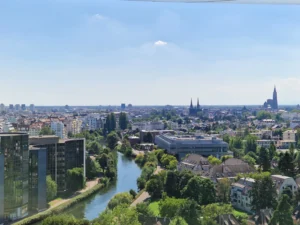 European Parliament rooftop view