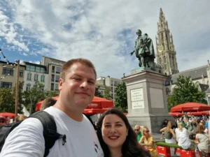 Rubens statue in Antwerp