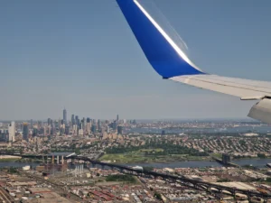 New York from the plane