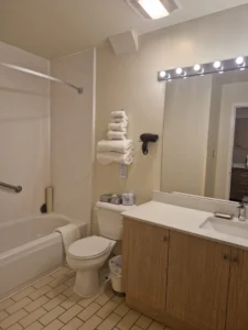 The Business Inn & Suites Ottawa 2 Bed Suite bathroom view