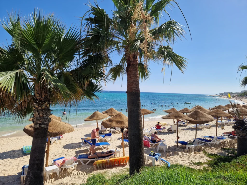 TUI BLUE Palm Beach Hammamet beach view from above