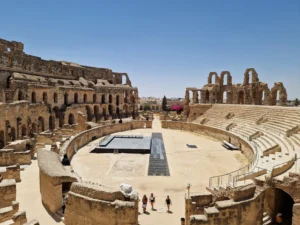 El Jem Roman Amphitheatre central view
