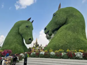 Dubai Miracle Gardens Kelpies