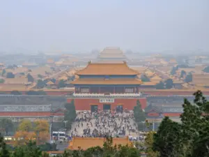 Forbidden City Beijing from Jingshan Park