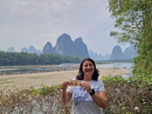 Xingping 20 RMB note scenic spot