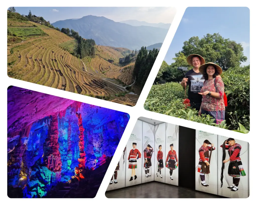 One-Day Guilin Adventure: Reed Flute Cave, Tea Tasting & Longji Rice Terraces