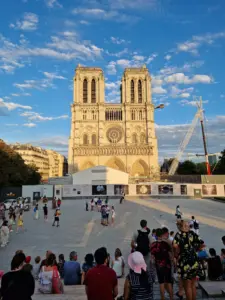 Notre-Dame Cathedral of Paris view