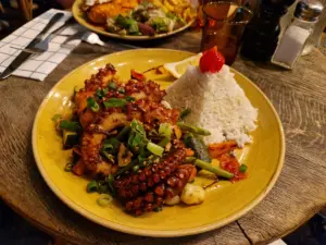 Paris food - Germaine octopus