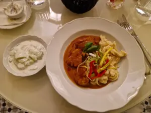 Budapest food - Gundel chicken paprikas