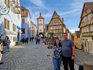 Rothenburg ob der Tauber Plönlein view