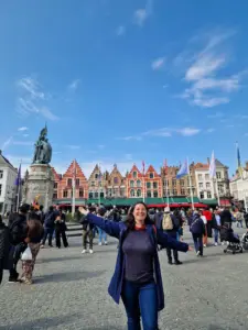 Bruges Market Square view