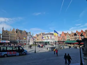Market Square Bruges view