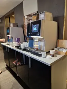 Pullman Brussels Midi breakfast coffee