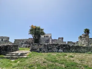 Tulum ruins blue sky