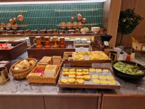 Orange Hotel Yangshuo breakfast bread and desserts