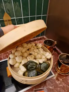 Orange Hotel Yangshuo breakfast dumplings